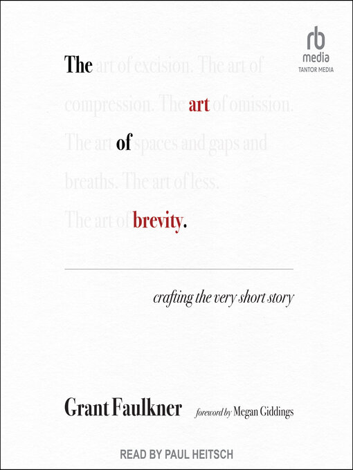Title details for The Art of Brevity by Grant Faulkner - Available